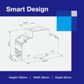 Eastron - Medidor de potencia en carril DIN SDM230-MODBUS MID